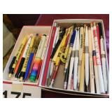 Lots of pens and pencils: Museum of Science and