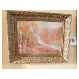 Picture of wooded area with stream in ornate Picture of wooded area with stream in ornate