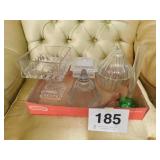 8' blown glass bud vase - 8' round candy dish - 8' blown glass bud vase - 8' round candy dish -