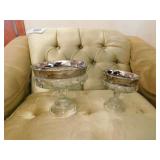 Large and small Kings Crown compote Large and small Kings Crown compote