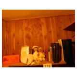 Nurses lot: hat - doll - teddy bear - books -