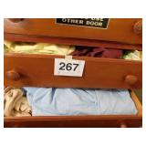 Two drawers of flat and fitted twin sheets and Two drawers of flat and fitted twin sheets and