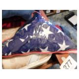 Military awarded American flag in plastic case Military awarded American flag in plastic case