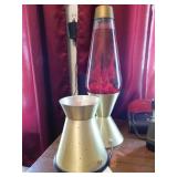 Working red lava lamp, 16.5' H and base for lava Working red lava lamp, 16.5' H and base for lava