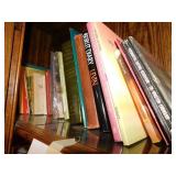 All the books on the left side of top shelf All the books on the left side of top shelf