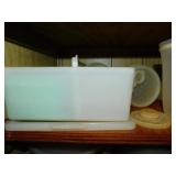 Tupperware: rolling pin - square with lid (2 Tupperware: rolling pin - square with lid (2