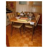 Dinette set: table, 59 x 29 x 35.5 with leaf - 6 Dinette set: table, 59 x 29 x 35.5 with leaf - 6