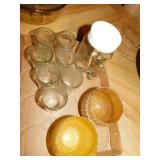 7 small child size tumblers - 2 vintage juice 7 small child size tumblers - 2 vintage juice