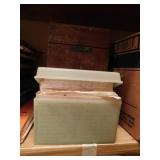 Recipe boxes: two wooden full of recipes - three Recipe boxes: two wooden full of recipes - three