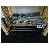 Vintage metal shoe rack