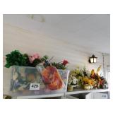 Floral bouquets in pots and all in the tote