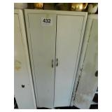 Vintage metal storage cabinet, 24"Wx64"Hx12"D,