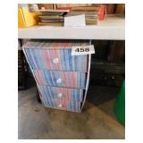 Four drawer cardboard storage unit and contents Four drawer cardboard storage unit and contents