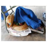 Tote full of child's play things: cowboy hats - Tote full of child's play things: cowboy hats -