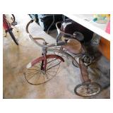 Antique child's tricycle, 18' front wheel Antique child's tricycle, 18' front wheel