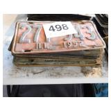 Old license plates: Illinois 1952/1984 Old license plates: Illinois 1952/1984