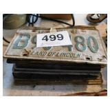 Old license plates: Illinois 1965/1984 Old license plates: Illinois 1965/1984