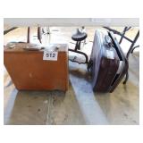 Vintage tan hard cover suitcase