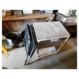 Metal cart on casters - vintage black musical Metal cart on casters - vintage black musical