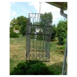 White metal birdhouse decor (hanging)