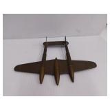 Trench art airplane