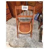 Old child's folding chair Old child's folding chair