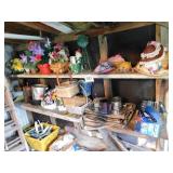 Contents of 2 shelves: small windmill - floral Contents of 2 shelves: small windmill - floral