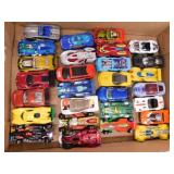28 Hot Wheels diecast race & futuristic cars