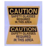 2 factory / auto shop Caution signs, 14" x 10",