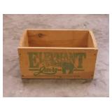 Elephant brand Java wooden shipping box crate,