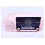 1956 pink GE alarm clock radio, model 913, works