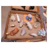 12 ceramic elephant figurines - 2004 Charlotte Di