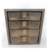 Craftsman 4 drawer metal parts bin cabinet &