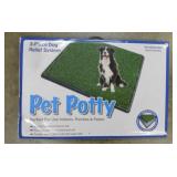 New Pet Potty 3 piece dog relief system in box