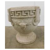 Concrete garden porch deck urn planter, 13.5"