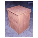 Sauder 2 drawer night stand bedside table, 16" x