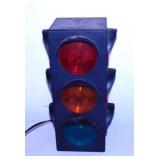 Novelty lighted traffic light lamp,