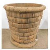 Concrete porch deck garden yard planter, 17.5"