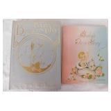 1947 baby book, unused - 1911 baby book, complete