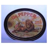 1979 Dr. Pepper metal soda tray, 14.5" wide