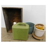 Primitive oak box, 28" x 17.5" x 8.5" - 5 gallon