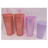 4 Starbucks insulated travel tumblers, appear new