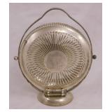 1981 folding silverplate tidbit award tray -