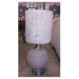 Mid Century spun lucite spaghetti table lamp w/