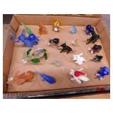 19 blown glass elephant figurines