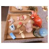 9 elephant figurines including 2 Disney