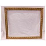 Narrow carved wood picture frame, 16" x 19"