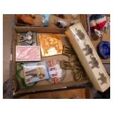Elephant dï¿½cor: Brass trivet - New napkin rings -