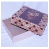 2 vintage hat boxes - Ladies leopard print hat