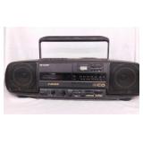 Panasonic & Sharp portable boombox stereos -
